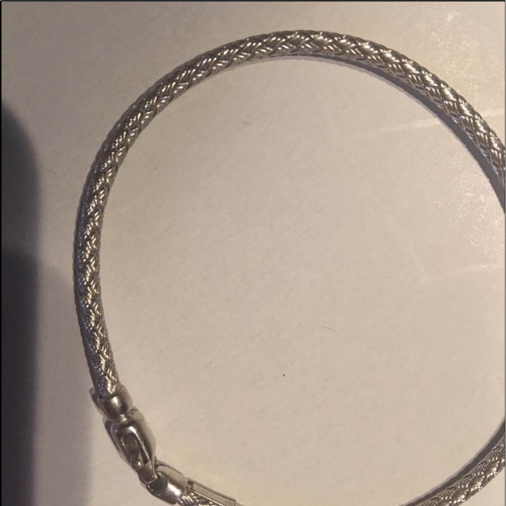 Sterling silver bracelet and stainless steel